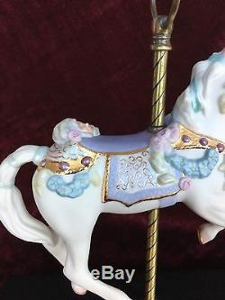 Cybis Sugarplum Porcelain Carousel Horse 12 1983 L/Edition Collectible #718/750
