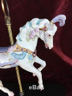 Cybis Sugarplum Porcelain Carousel Horse 12 1983 L/Edition Collectible #718/750