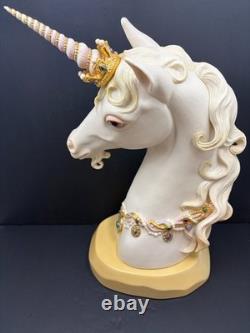 Cybis Unicorn Head Figurine Prince Brocade Limited Edition