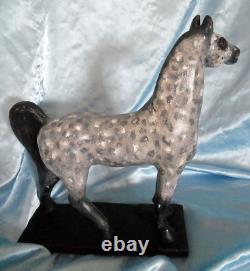 Dapple Grey Ceramic Porcelain Horse sculpture Statue 12