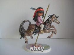 Degrazia Merry Little Indian Goebel Figurine 1985 #12446/12500 10th Anniv