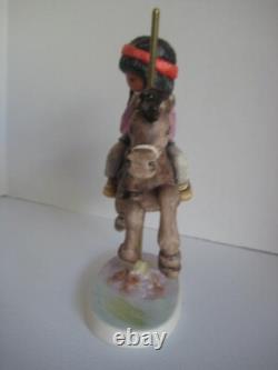 Degrazia Merry Little Indian Goebel Figurine 1985 #12446/12500 10th Anniv