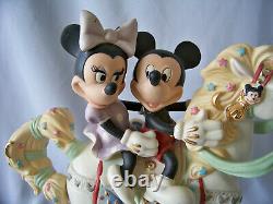 Disney's Lenox 2008 Mickey's Carousel Romance w Minnie Figurine