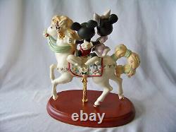 Disney's Lenox 2008 Mickey's Carousel Romance w Minnie Figurine
