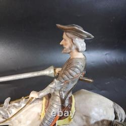 Dresden Don Quixote Sancho Horse Sandizell Höffner Porcelain Figurine Germany