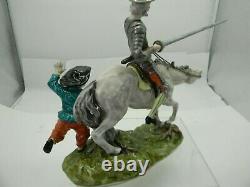 Dresden Don Quixote Sancho Horse Sandizell Höffner Porcelain Figurine Germany