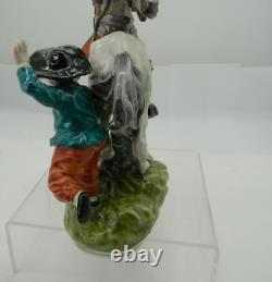 Dresden Don Quixote Sancho Horse Sandizell Höffner Porcelain Figurine Germany