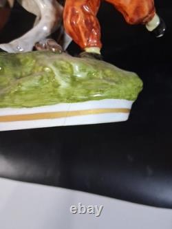 Dresden Don Quixote Sancho Horse Sandizell Höffner Porcelain Figurine Germany