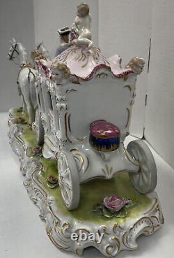 Dresden Germany Horse drawn Cinderella Coach Carriage Detailed Excellent 20X10