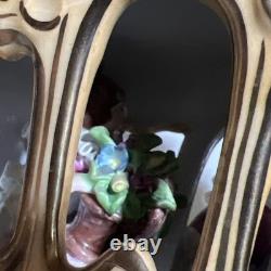 Dresden Lace Cinderella Before The Stroke Of Midnight Coach Horses Figurine AsIs