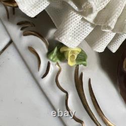 Dresden Lace Cinderella Before The Stroke Of Midnight Coach Horses Figurine AsIs