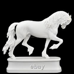EXCLUSIVE Russian Imperial Lomonosov Porcelain Figurine Friesian Horse Breed