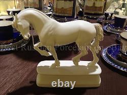 EXCLUSIVE Russian Imperial Lomonosov Porcelain Figurine Friesian Horse Breed