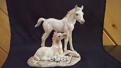 Echt Altmann Norcrest #A270 ceramic porcelain horse two foals figure Japan