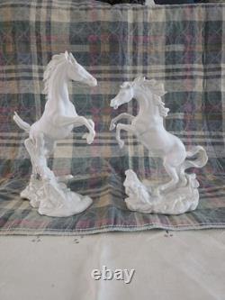 Edward D Hart Raging/ Battling Stallions By Franklin Mint