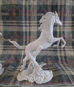 Edward D Hart Raging/ Battling Stallions By Franklin Mint