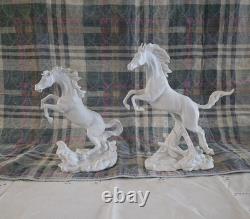 Edward D Hart Raging/ Battling Stallions By Franklin Mint