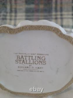 Edward D Hart Raging/ Battling Stallions By Franklin Mint