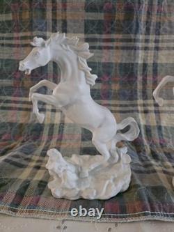 Edward D Hart Raging/ Battling Stallions By Franklin Mint