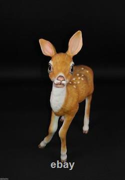 Edward Marshall Boehm Porcelain FAWN 400-90 Horse & Feather Logo Deer