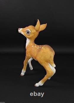 Edward Marshall Boehm Porcelain FAWN 400-90 Horse & Feather Logo Deer