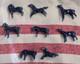 Eight Cobalt Blue Horses Complete Porcelain Vintage Western Ranch Equestrian