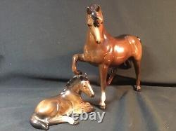 English Mare and Austrian Colt Figurines Well Marked Differently but Great Match