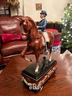 Equestrian Male Rider Dressage FITZ & FLOYD Majestic Stallion Elegant Figurine