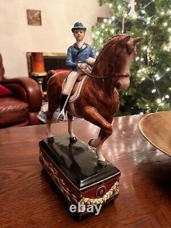 Equestrian Male Rider Dressage FITZ & FLOYD Majestic Stallion Elegant Figurine