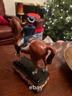 Equestrian Male Rider Dressage FITZ & FLOYD Majestic Stallion Elegant Figurine