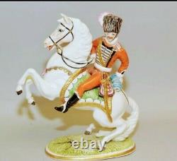 Ernst Bohne & Sons Germany Porcelain Cossack/Soldier on Rearing Horse1920-30's