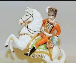 Ernst Bohne & Sons Germany Porcelain Cossack/Soldier on Rearing Horse1920-30's