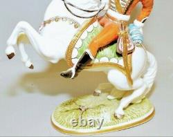 Ernst Bohne & Sons Germany Porcelain Cossack/Soldier on Rearing Horse1920-30's