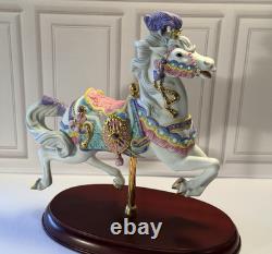 Estate Collection Lot of 3 Lenox Carousel Horse Figurines Hand Painted Porcelain