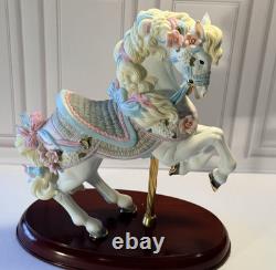 Estate Collection Lot of 3 Lenox Carousel Horse Figurines Hand Painted Porcelain