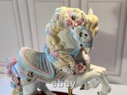 Estate Collection Lot of 3 Lenox Carousel Horse Figurines Hand Painted Porcelain