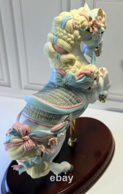 Estate Collection Lot of 3 Lenox Carousel Horse Figurines Hand Painted Porcelain