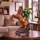 Exquisite Handcrafted Jordanian Porcelain Rearing Horse Statue 35cm Luxury