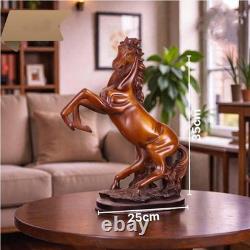Exquisite Handcrafted Jordanian Porcelain Rearing Horse Statue 35cm Luxury