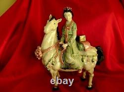 Exquisite Porcelain LADY ON HORSE Figurine from Chinaramic Enterprise, Ltd