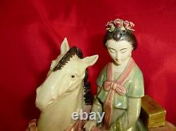 Exquisite Porcelain LADY ON HORSE Figurine from Chinaramic Enterprise, Ltd