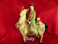 Exquisite Porcelain LADY ON HORSE Figurine from Chinaramic Enterprise, Ltd