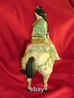 Exquisite Porcelain LADY ON HORSE Figurine from Chinaramic Enterprise, Ltd