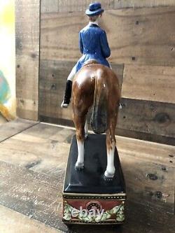 FITZ & FLOYD Equestrian Male Rider Dressage Stallion Horse Figurine