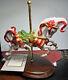 Franklin Mint 9 Christmas Carousel Horse Porcelain Figurine Scarlet Ribbons