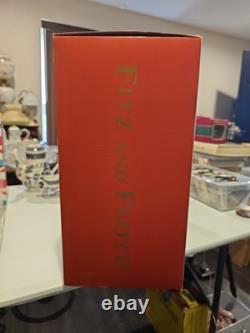 Fitz & Floyd Damask Holiday Santa on Horse Extra-Large Figurine NEW IN BOX NOS