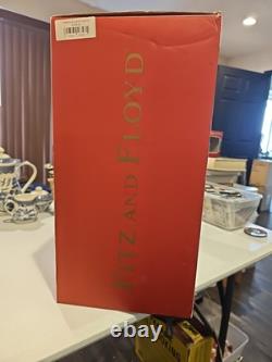 Fitz & Floyd Damask Holiday Santa on Horse Extra-Large Figurine NEW IN BOX NOS