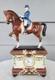 Fitz & Floyd Dressage Horse & Rider Equestrian Clock Sculpture