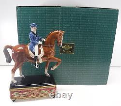 Fitz and Floyd Equestrian Collection Male rider Figurine #68-111 with box