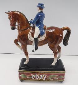 Fitz and Floyd Equestrian Collection Male rider Figurine #68-111 with box